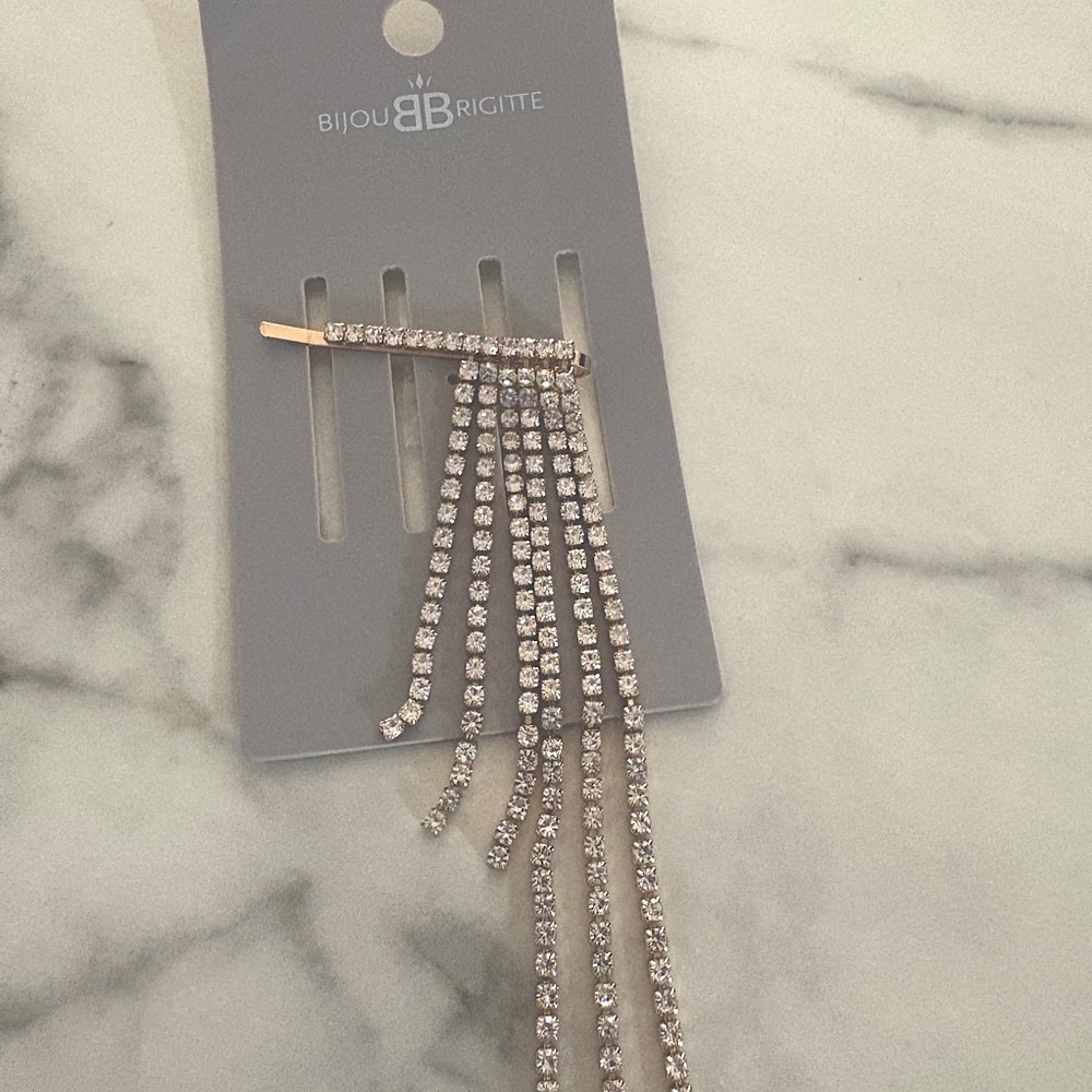 Hair Clip Cascading Rhinestone Clip Bijou Brigitte